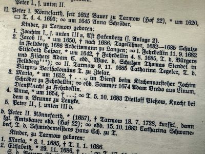 alte Unterlagen zu Familie Rönnefahrt